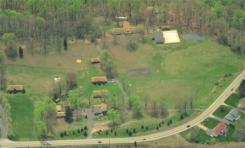 overhead view